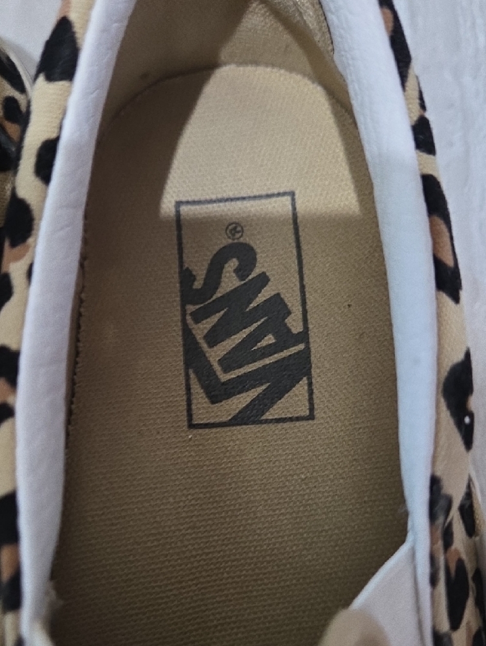 Vans Leopard Slip-On Sneakers - Tan/Black - Picture 2 of 6